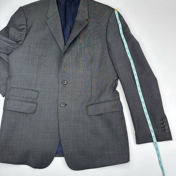Paul Smith Men's Gray The Byard Mini Check Slim Two Button Suit‎ Coat 42R/C41.25 - Picture 12 of 13